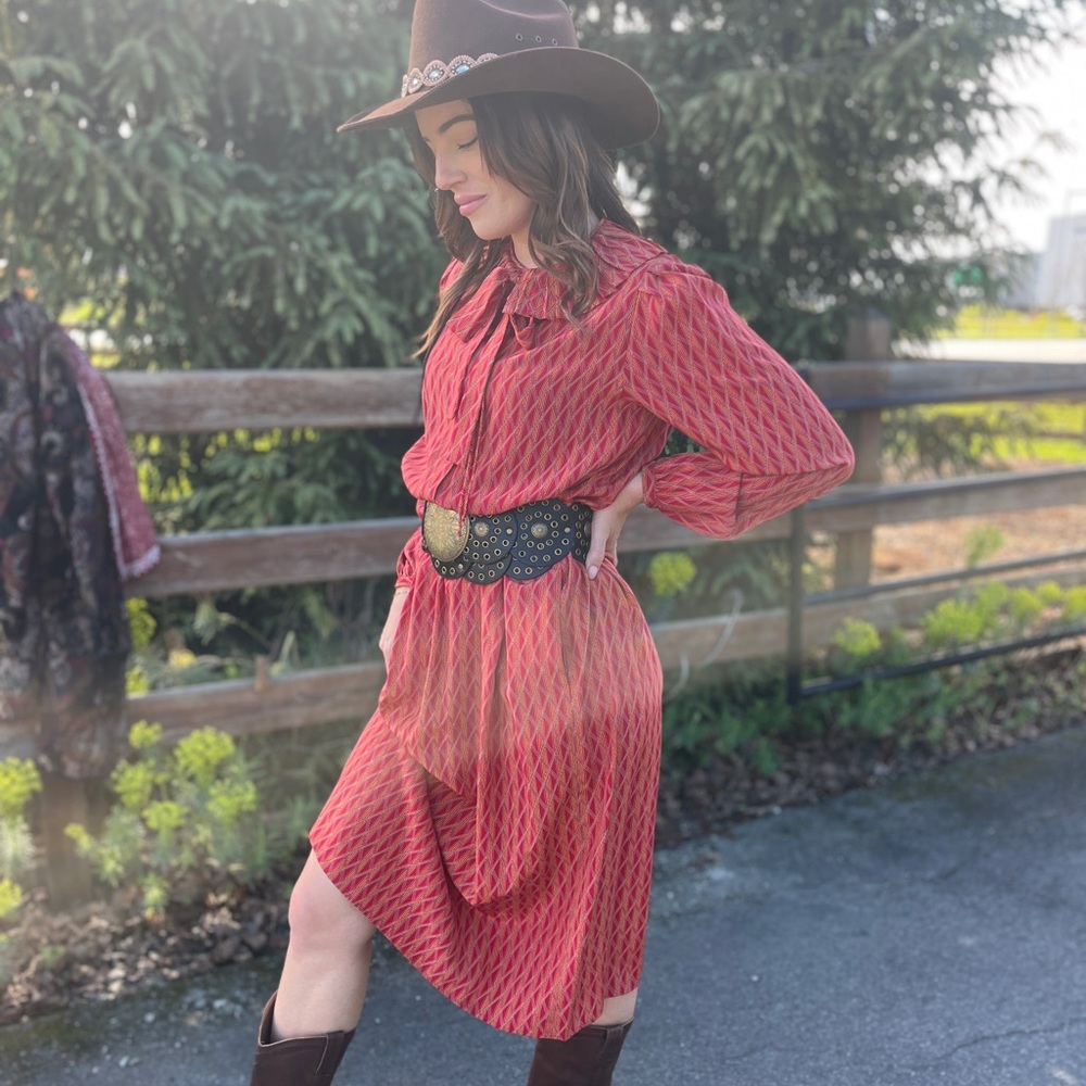 JACK MULQUEEN RED SILK DRESS